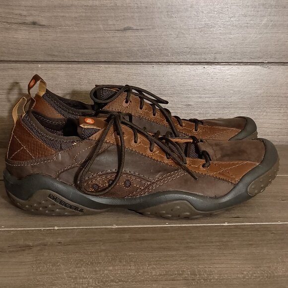Merrell Performance Mens Hiking Shoes Size 9 J44403 Concord Leather Brown - Picture 2 of 16